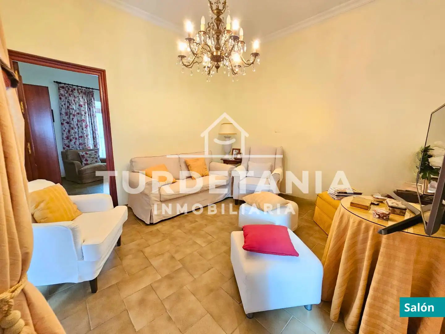 Wohnzimmer von Haus oder Chalet zum Verkauf in Sanlúcar de Barrameda mit Terrasse, Abstellraum und Möbliert