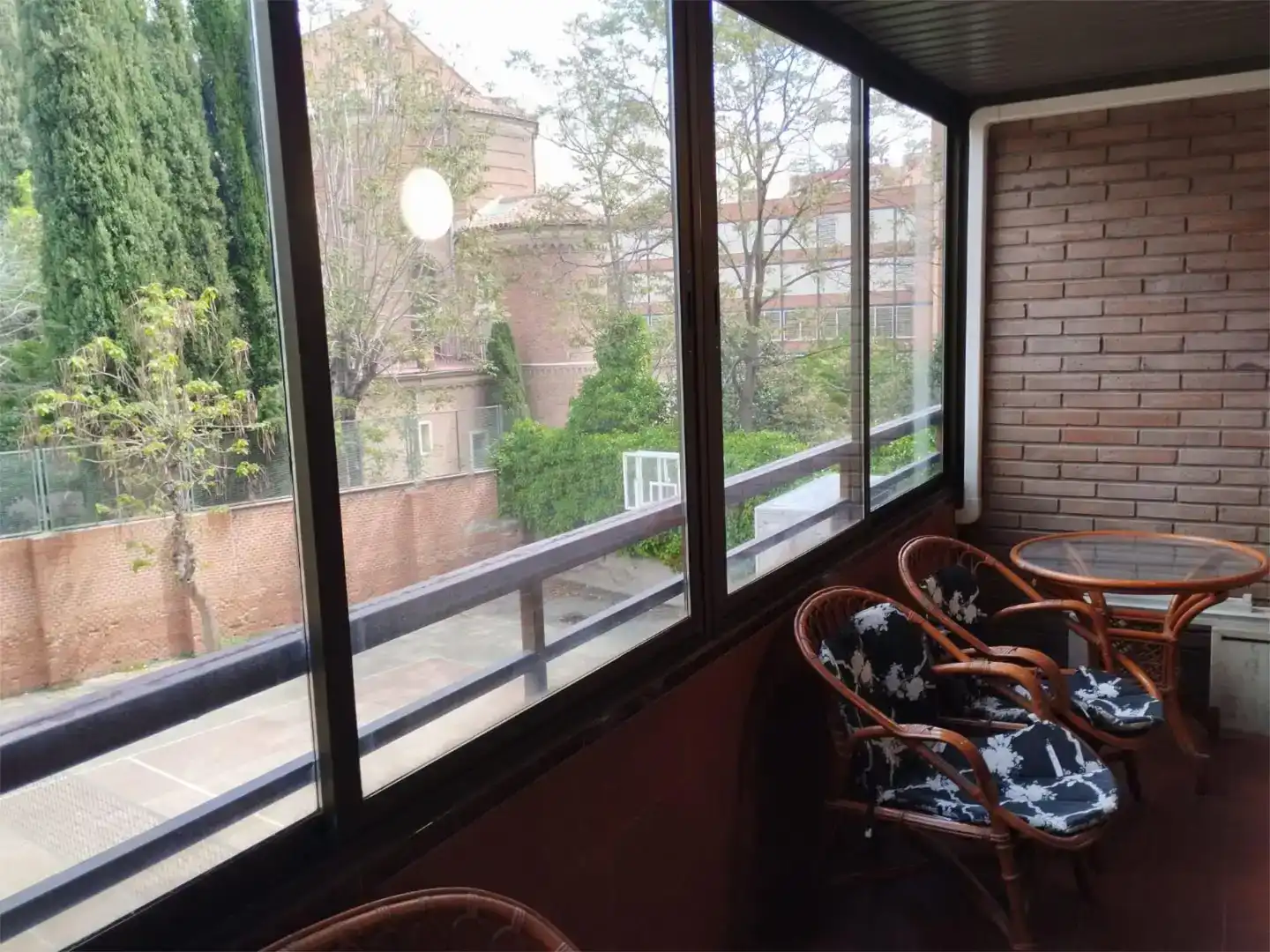 Terrasse von Wohnung zur Miete in  Madrid Capital mit Klimaanlage