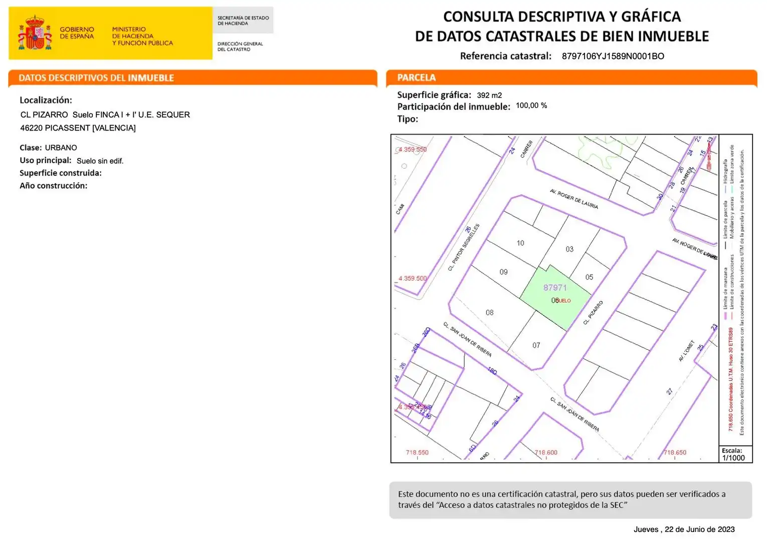 Terreny residencial en venda a Carrer PIZARRO, imagen 2