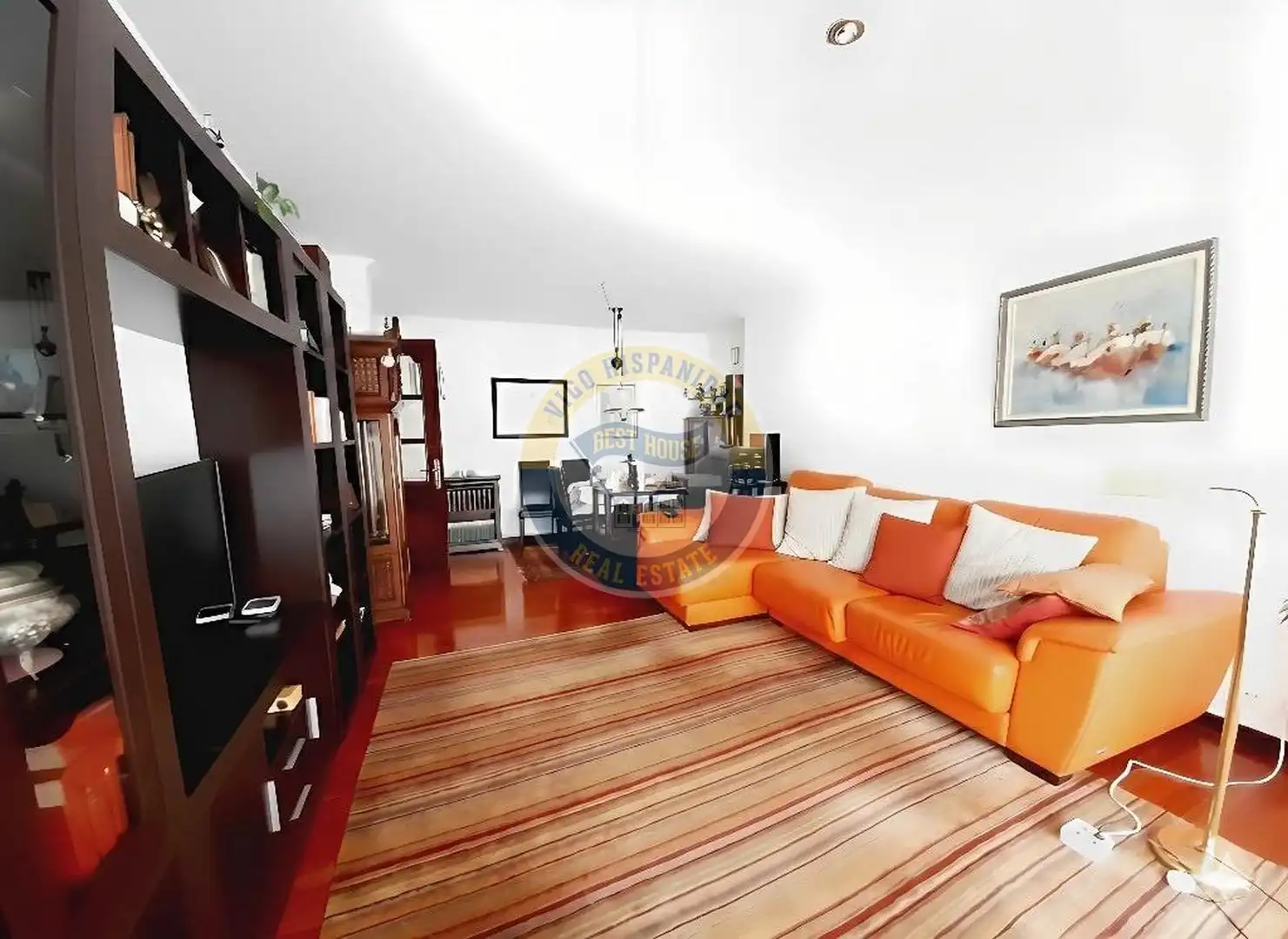 Living room of Flat for sale in Vigo   with Heating, Parquet flooring and Storage room