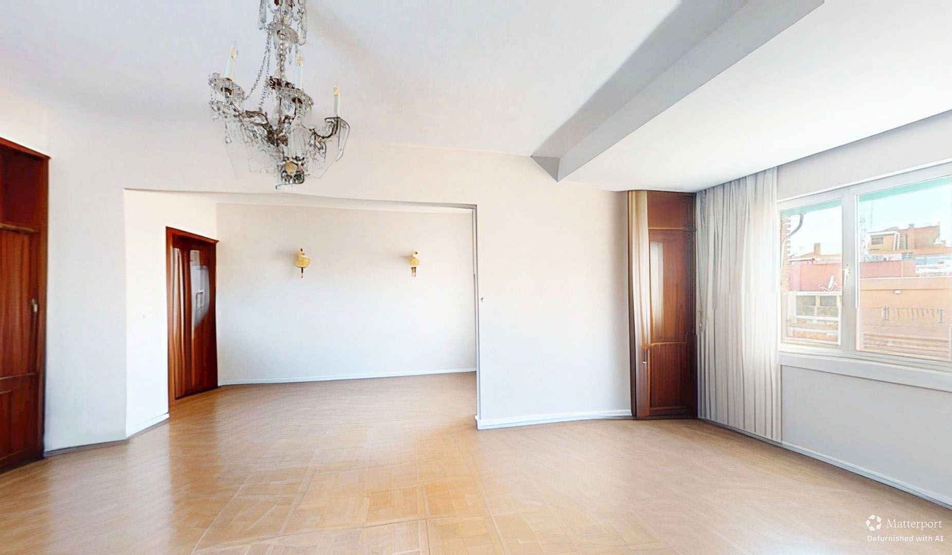 Living room of Flat for sale in  Madrid Capital  with Air Conditioner, Heating and Parquet flooring