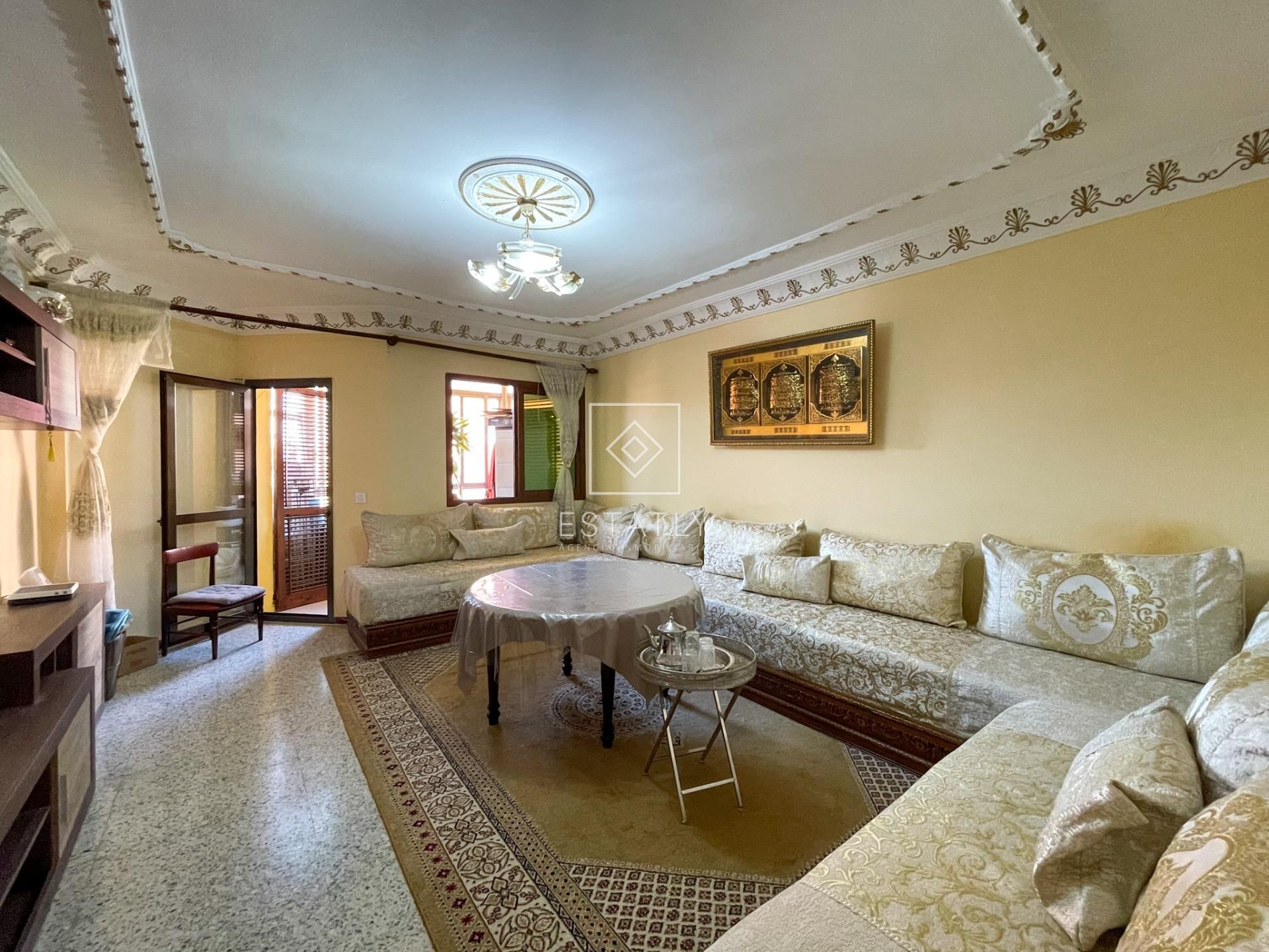 Sala de estar de Piso en venta en Figueres con Calefacción y Balcón