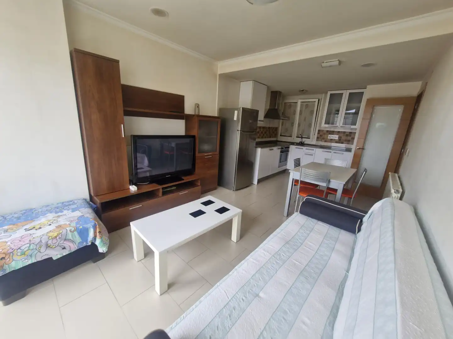 Living room of Flat for sale in Foz  with Heating, Storage room and Furnished
