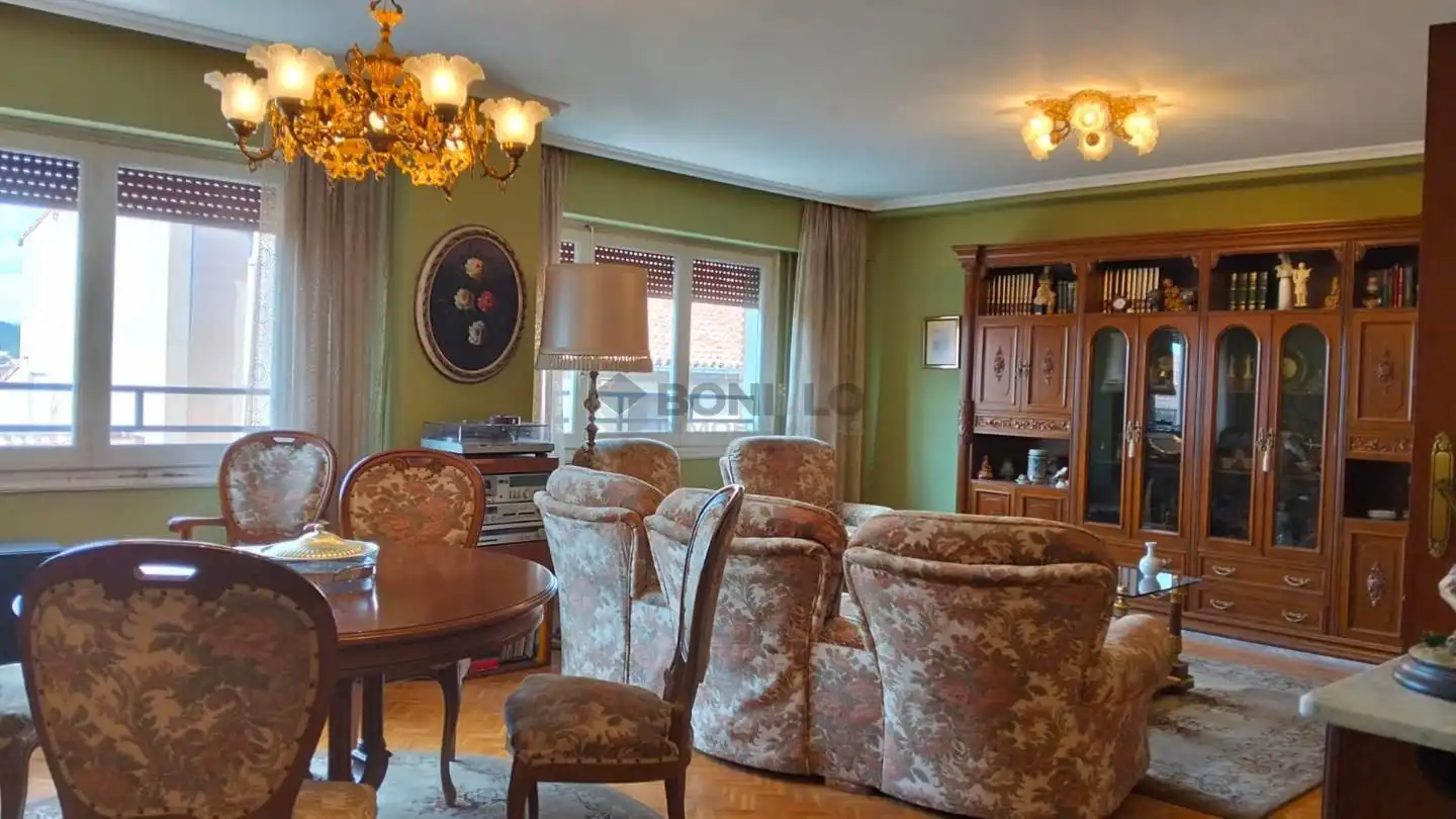 Sala de estar de Piso en venta en Teruel con Calefacción, Parquet y Amueblado