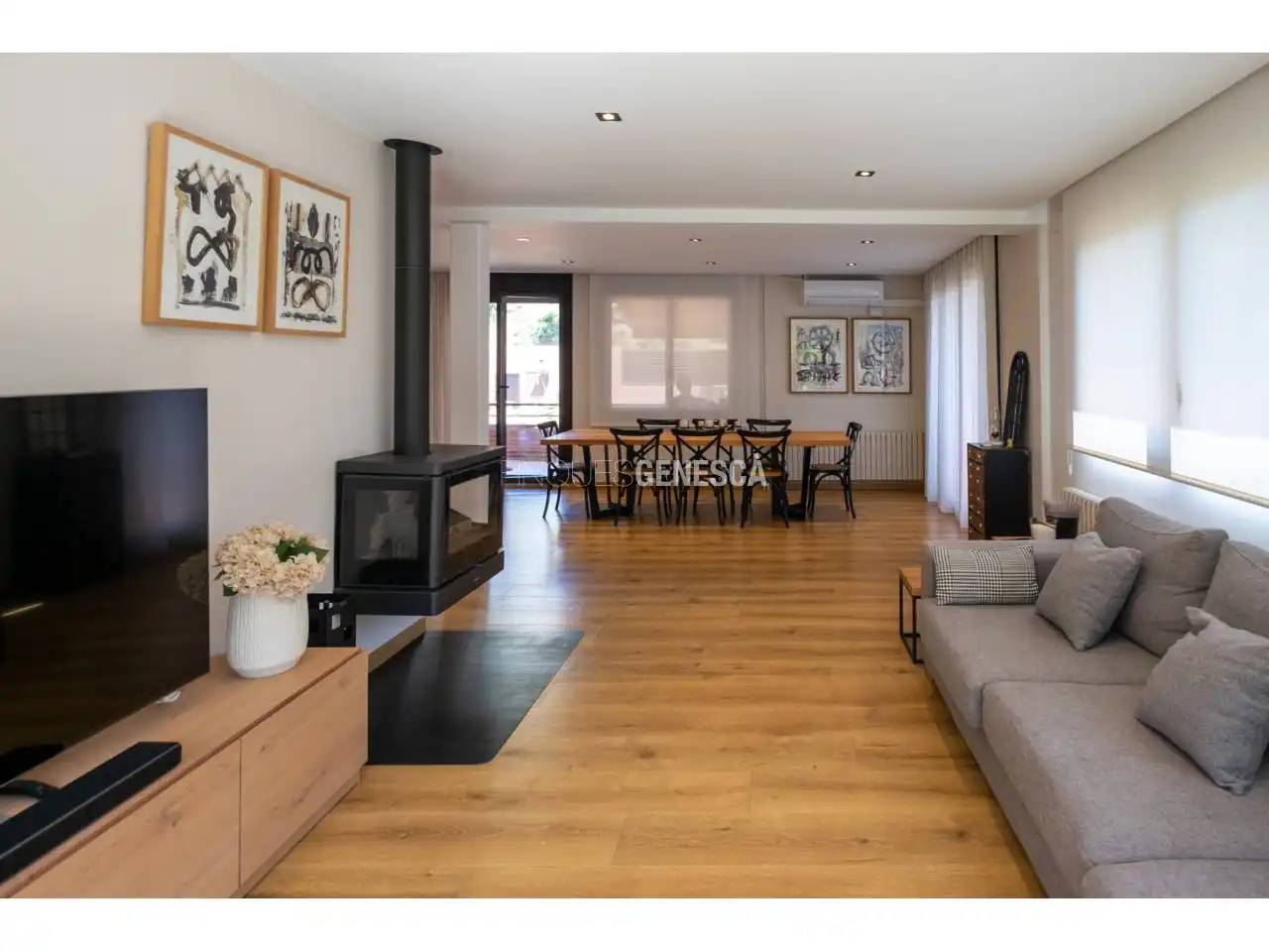 Sala de estar de Casa o chalet en venta en Matadepera con Aire acondicionado, Calefacción y Jardín privado