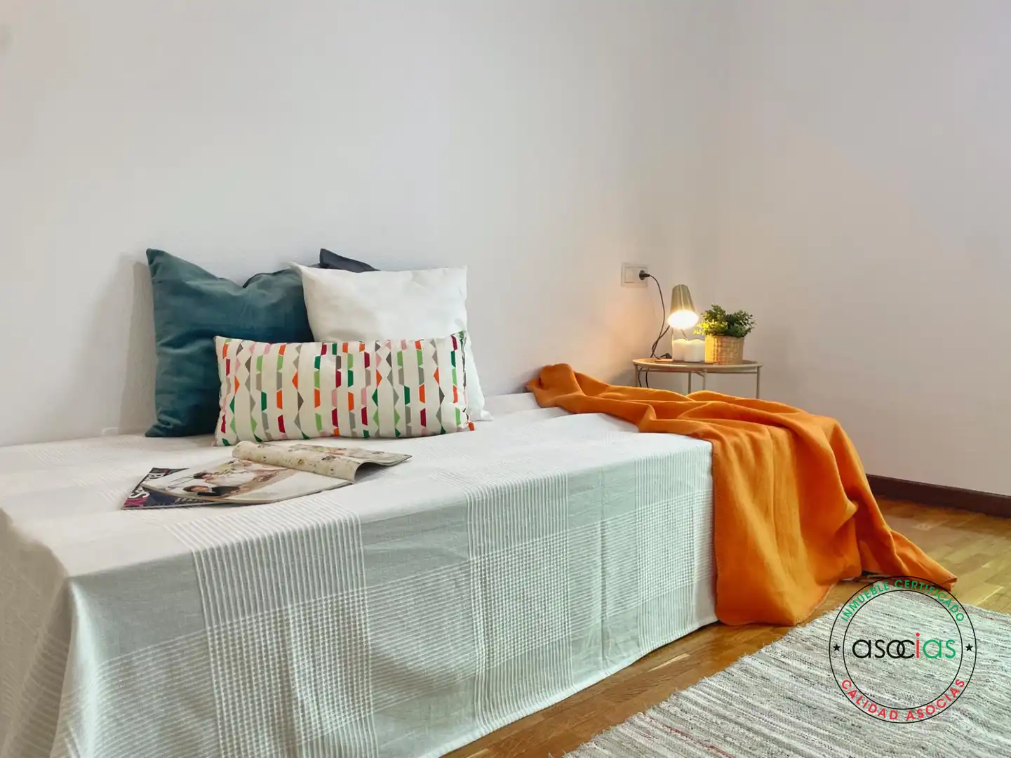 Bedroom of Flat for sale in Gijón   with Heating, Parquet flooring and Storage room