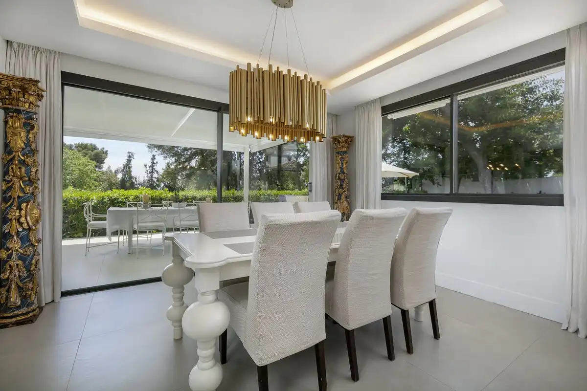 Comedor de Casa o chalet en venta en Marbella con Jardín privado, Terraza y Piscina