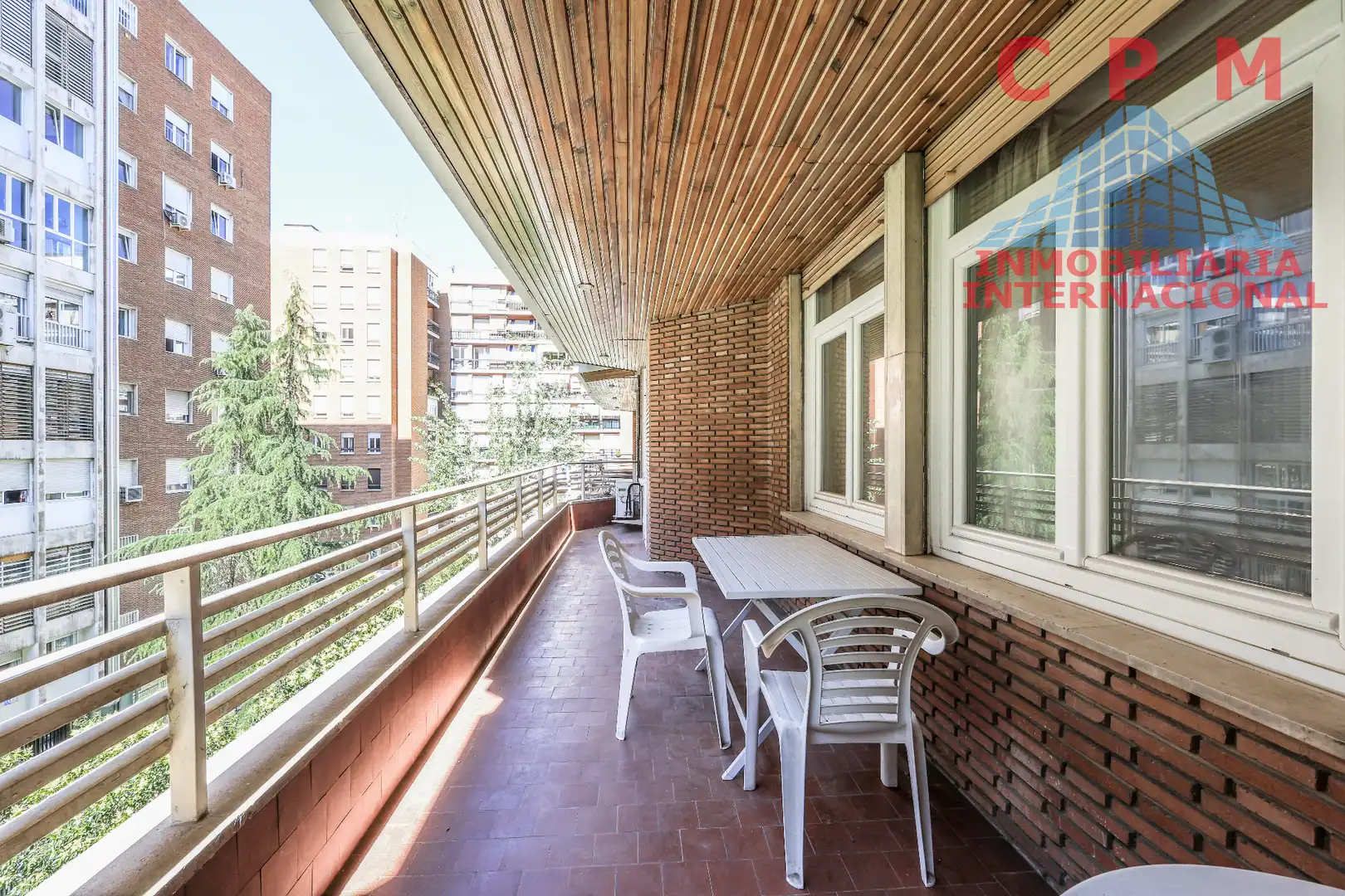 Terraza de Piso de alquiler en Madrid con Aire acondicionado, Calefacción y Parquet
