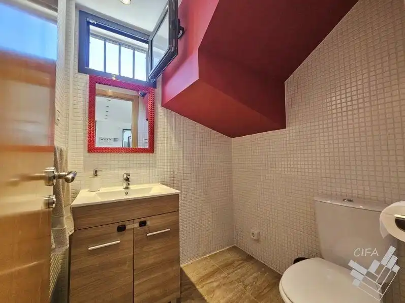 Baño de Casa adosada en venta en Peñíscola / Peníscola con Calefacción, Jardín privado y Trastero