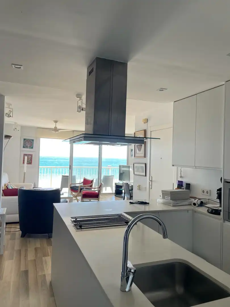 Cocina de Apartamento de alquiler en Cullera con Parquet, Terraza y Amueblado