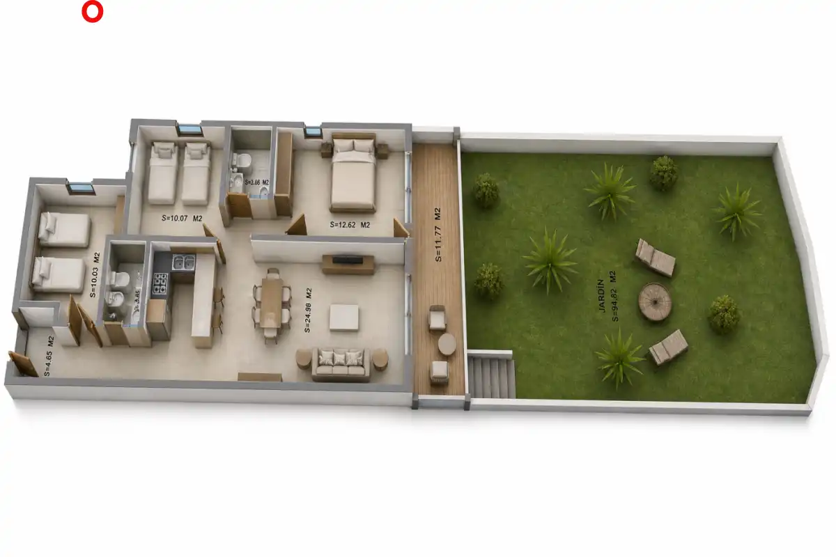 Piso en venta en Huétor Vega con Aire acondicionado, Calefacción y Jardín privado