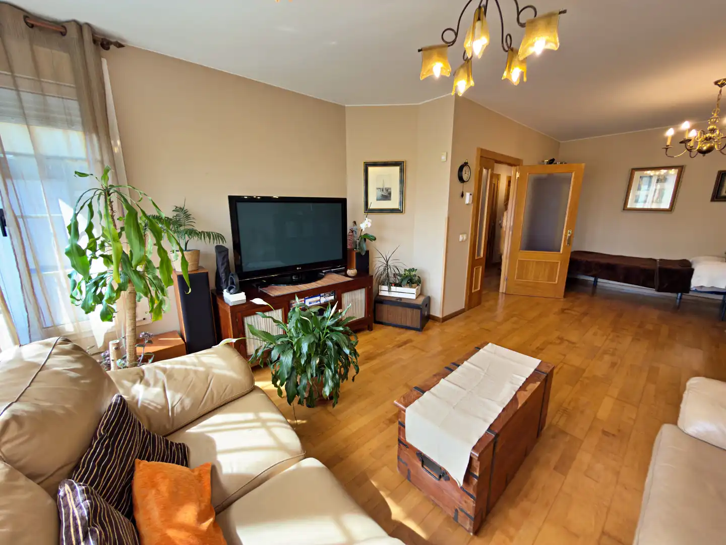 Living room of Detached homes for sale in Llanera  with Heating, Parquet flooring and Terrace