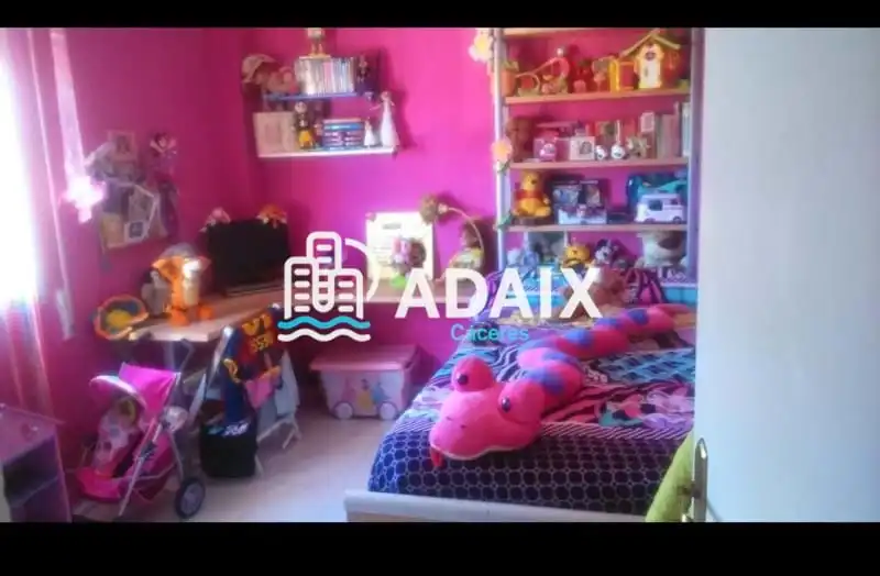 Bedroom of Flat for sale in Cáceres  with Terrace and Furnished