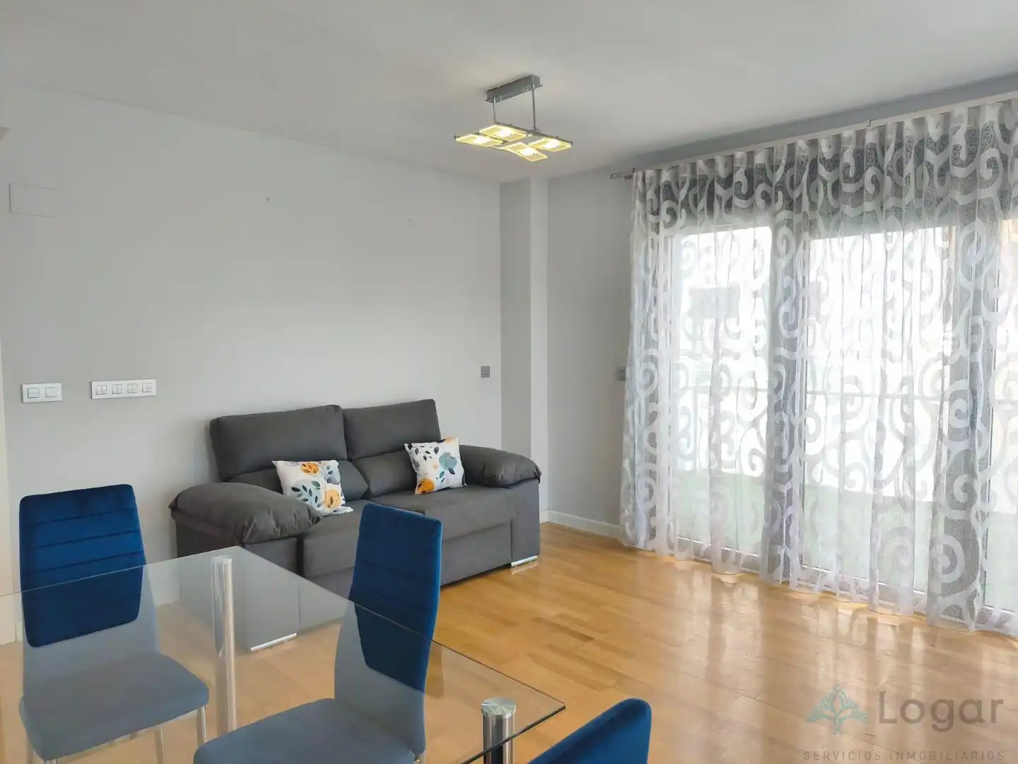 Living room of Flat for rent in Murcia  with Air Conditioner, Heating and Terrace
