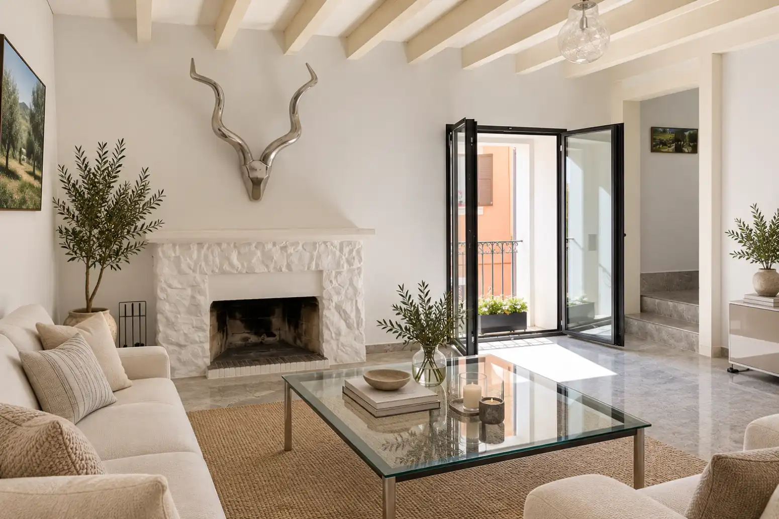 Sala d'estar de Casa o xalet en venda en Andratx