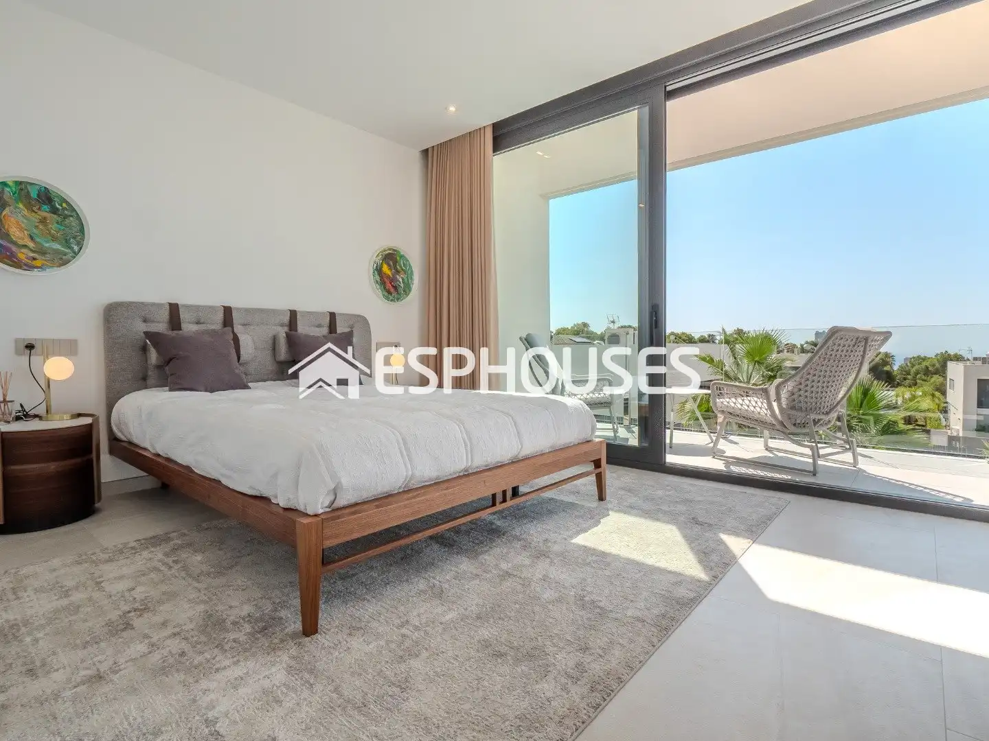 Bedroom of Houses for sale in Finestrat  with Air Conditioner, Terrace and Swimming Pool