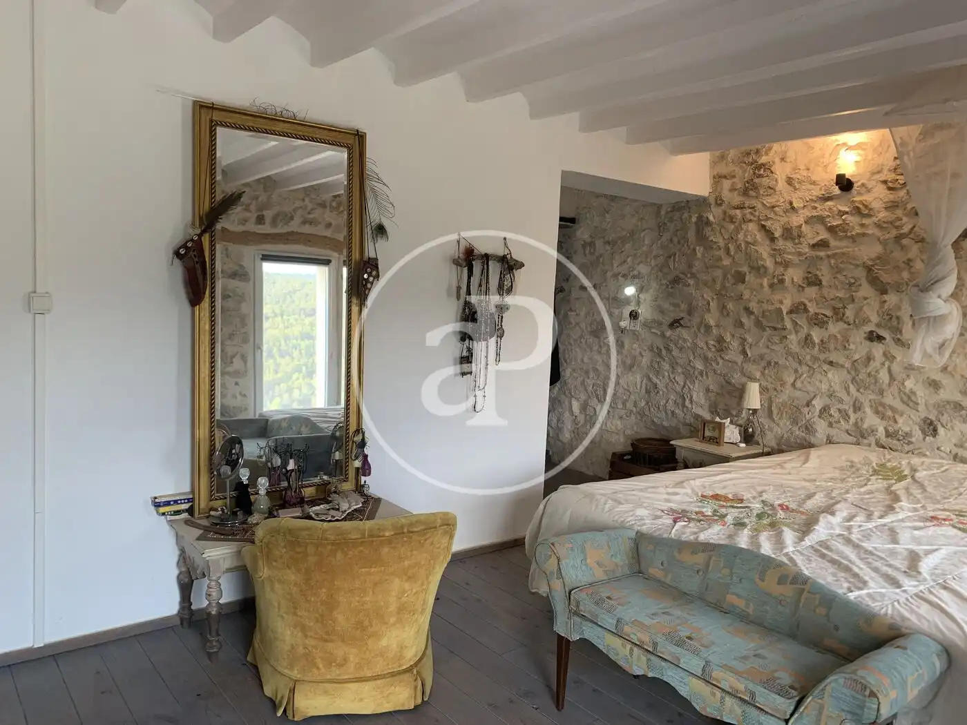 Sala d'estar de Finca rústica en venda en Torremanzanas / La Torre de les Maçanes amb Calefacció, Jardí privat i Terrassa