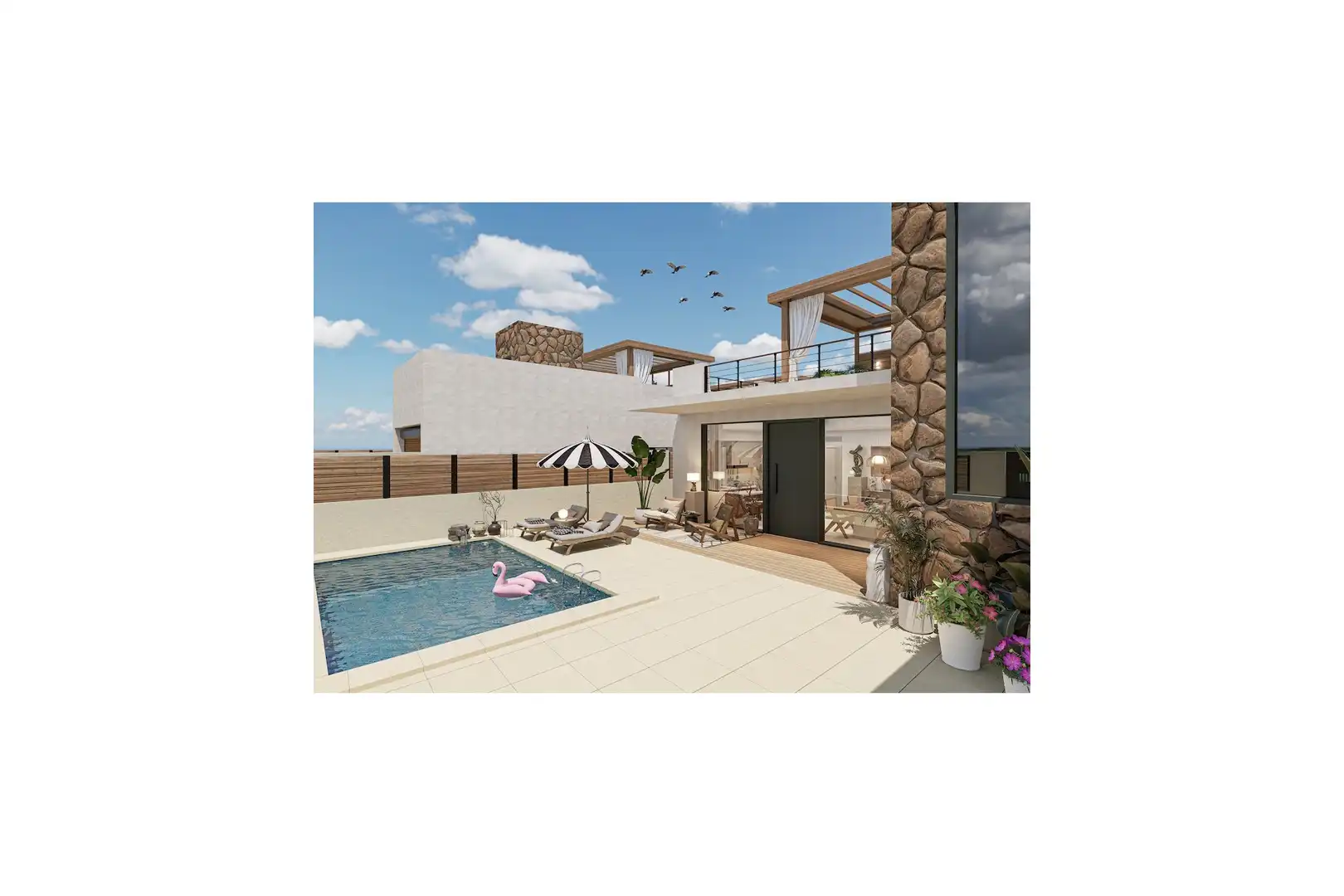 Swimming pool of Flat for sale in Fuente Álamo de Murcia  with Air Conditioner, Private garden and Terrace