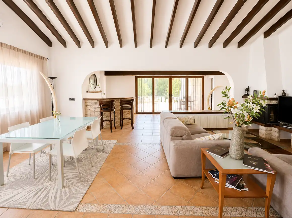 Living room of Houses for rent in La Nucia  with Air Conditioner, Terrace and Swimming Pool