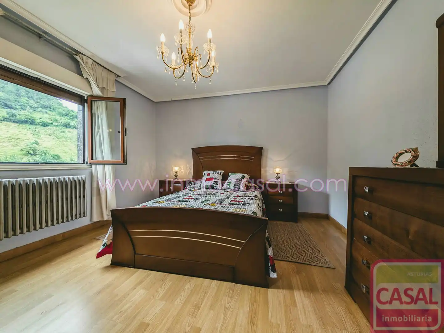 Schlafzimmer von Haus oder Chalet zum Verkauf in Mieres (Asturias) mit Heizung, Terrasse und Abstellraum