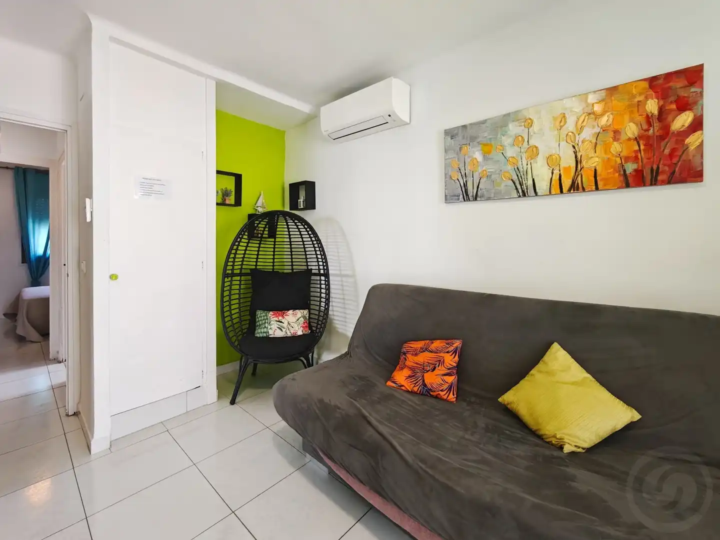 Sala de estar de Casa adosada en venta en Empuriabrava con Aire acondicionado, Calefacción y Terraza