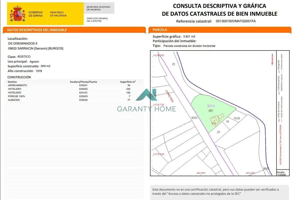 Edificio en venta en Sarracín