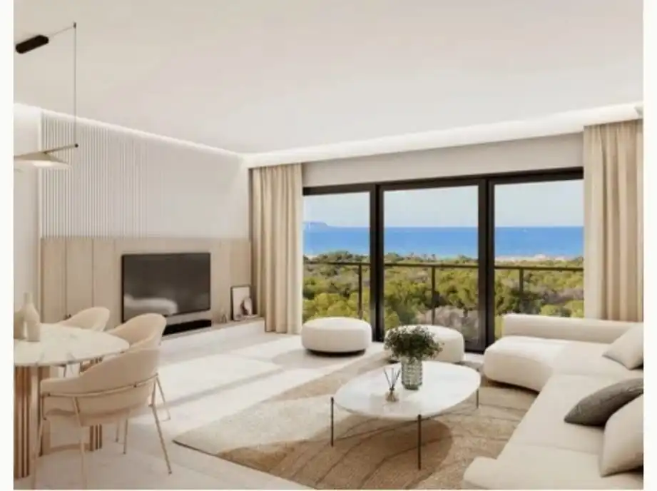 Sala d'estar de Apartament en venda en Guardamar del Segura amb Aire condicionat, Traster i Balcó