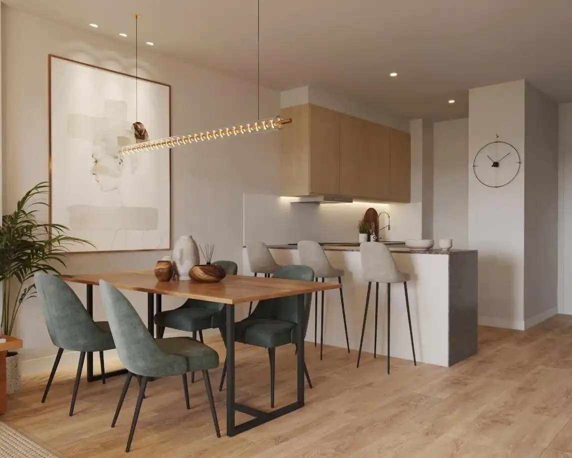 Cocina de Apartamento en venta en Torrox con Calefacción, Jardín privado y Terraza