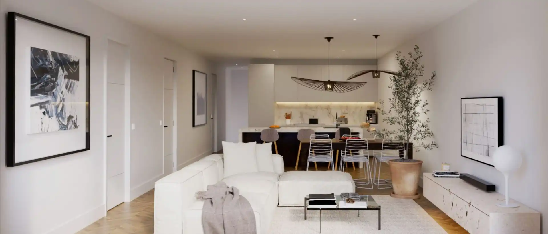 Sala de estar de Piso en venta en Hondón de las Nieves / El Fondó de les Neus con Terraza, Trastero y Balcón