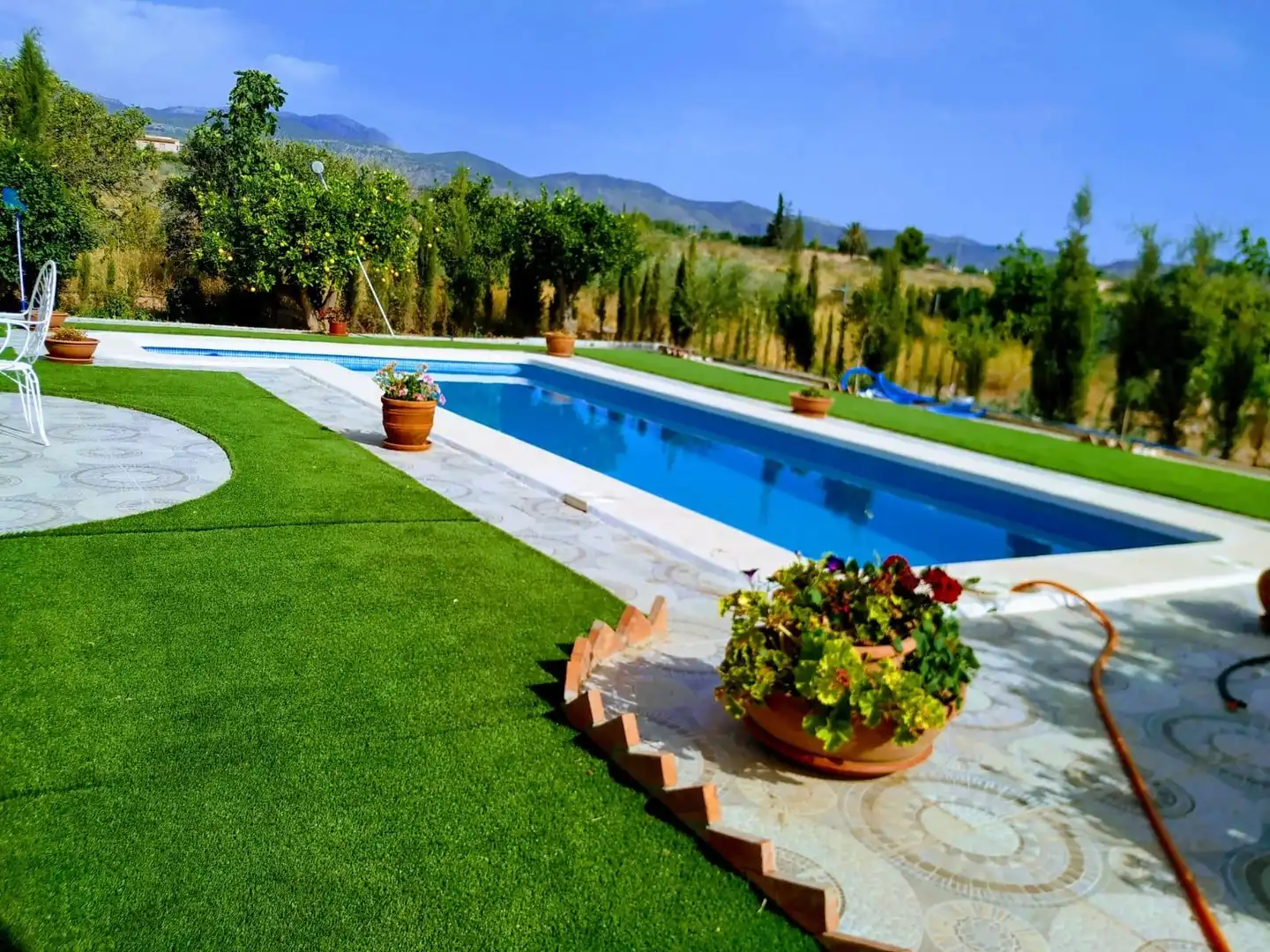Piscina de Finca rústica en venda en Alhama de Murcia amb Jardí privat i Piscina
