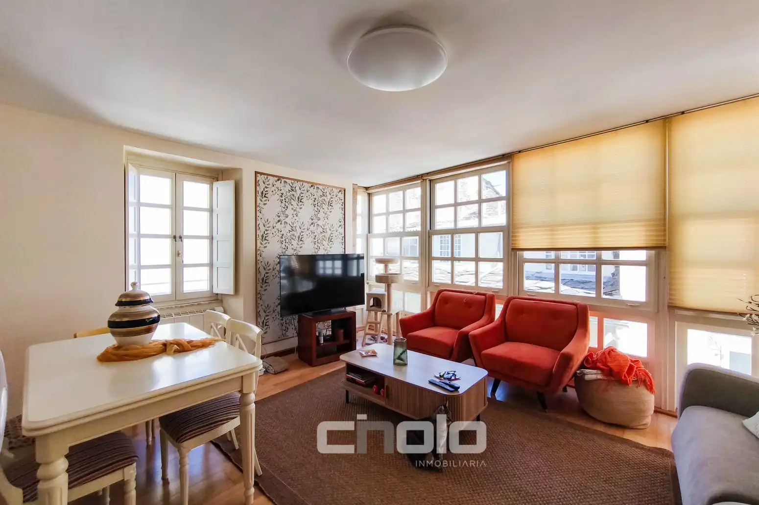 Sala de estar de Piso en venta en Lugo con Calefacción y Amueblado