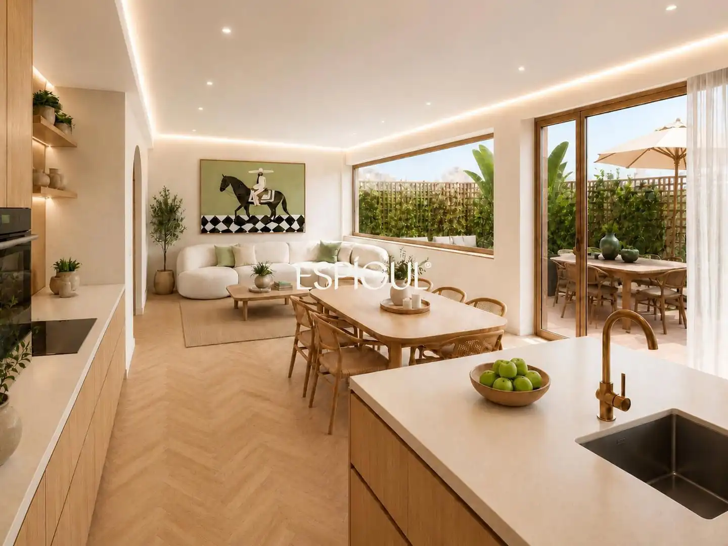 Sala de estar de Ático en venta en Madrid con Aire acondicionado, Calefacción y Terraza