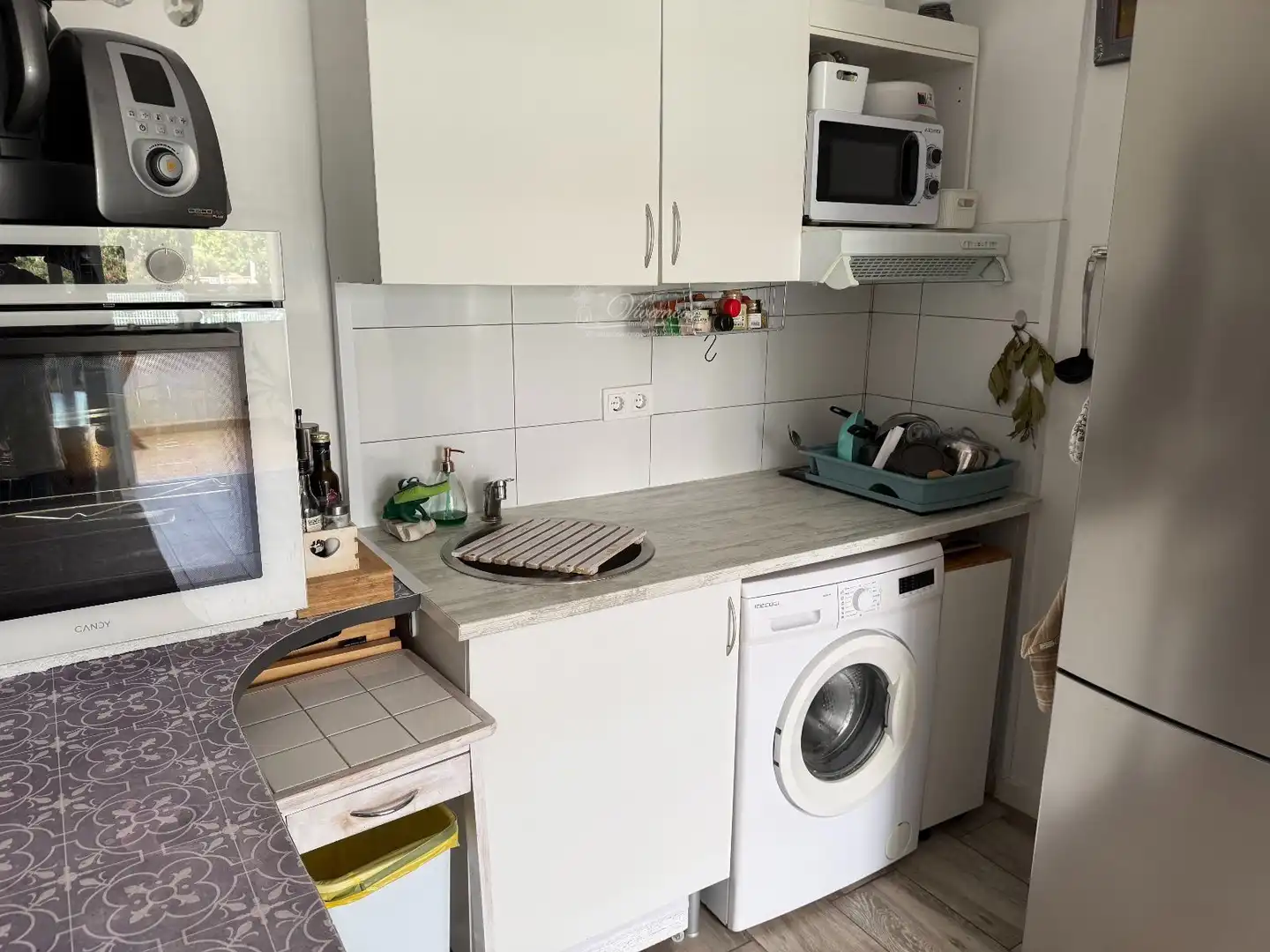 Cuina de Apartament en venda en Calvià amb Aire condicionat, Terrassa i Piscina