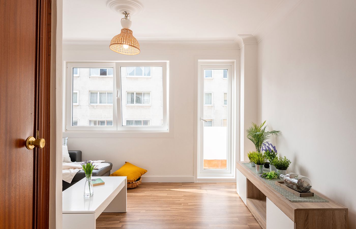 Wohnzimmer von Wohnung zum Verkauf in A Coruña Capital  mit Ofen, Waschmaschine und Internet