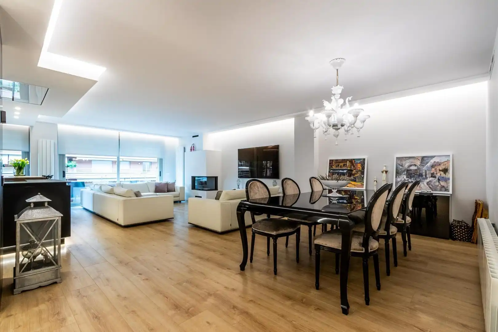 Sala de estar de Piso en venta en Manresa con Calefacción, Jardín privado y Parquet