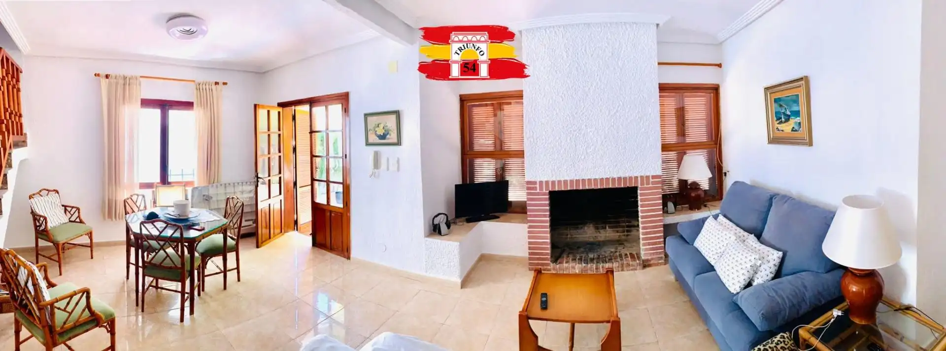 Sala de estar de Casa o chalet en venta en Pilar de la Horadada con Jardín privado, Terraza y Amueblado