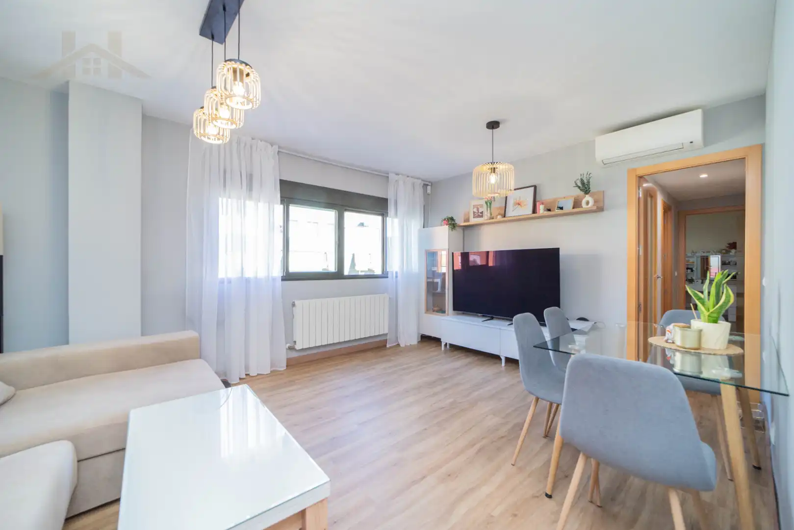 Sala de estar de Piso en venta en Leganés con Aire acondicionado, Calefacción y Jardín privado