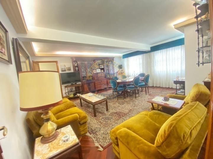 Living room of Flat for sale in Vigo   with Heating, Parquet flooring and Terrace