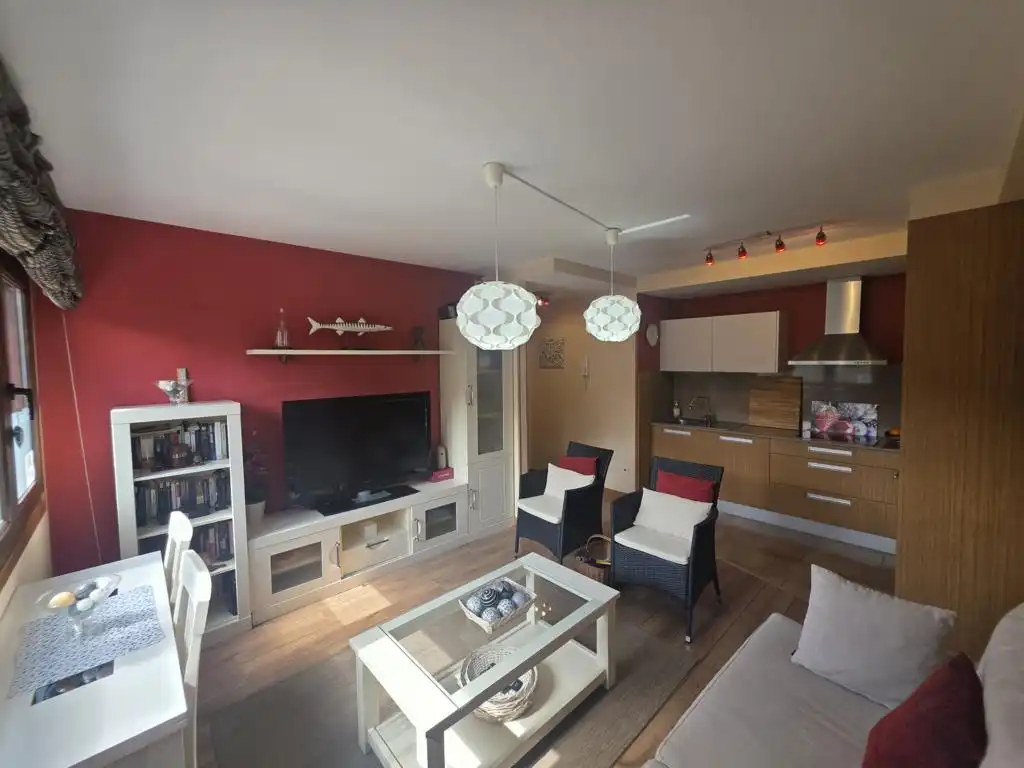 Sala d'estar de Apartament en venda en Boiro amb Calefacció, Parquet i Traster