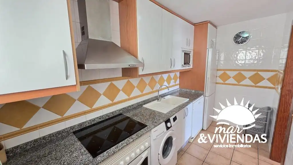 Kitchen of Apartments for sale in Vera  with Air Conditioner, Terrace and Furnished