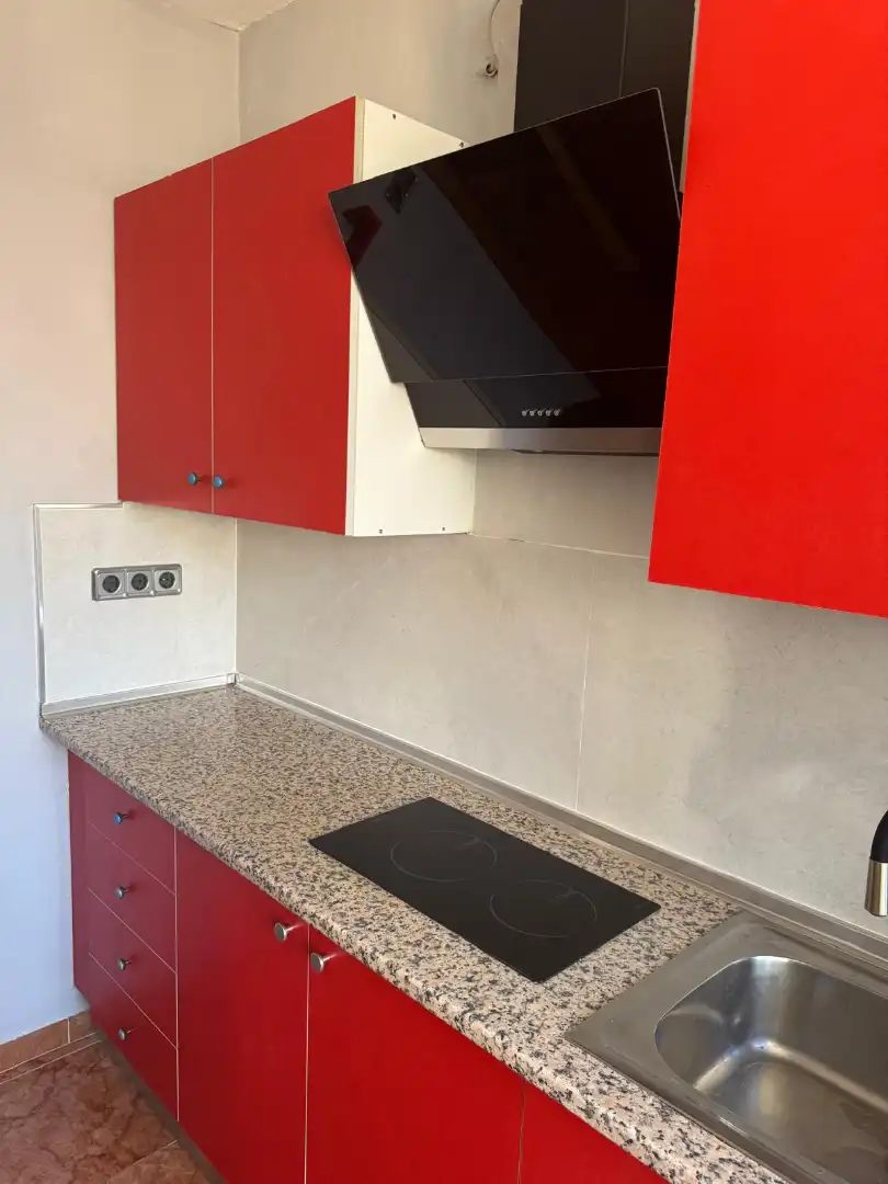 Kitchen of Flat for rent in Granada  with Air Conditioner, Terrace and Furnished