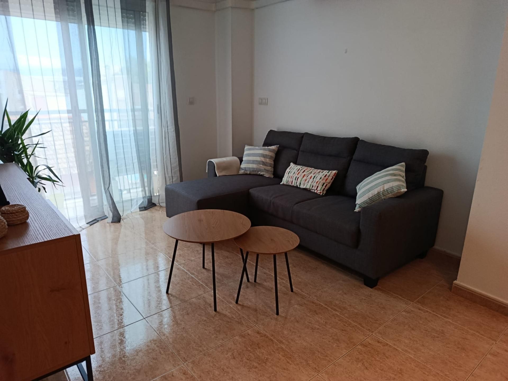 Sala d'estar de Pis de lloguer en  Murcia Capital amb Aire condicionat i Balcó