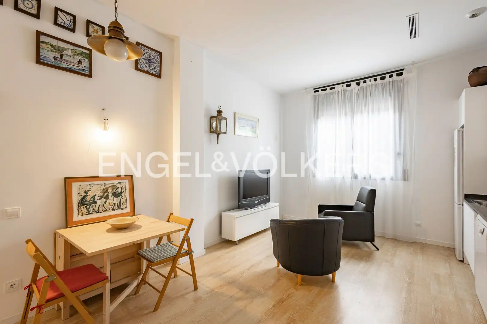 Sala d'estar de Apartament en venda en Sitges amb Aire condicionat i Calefacció