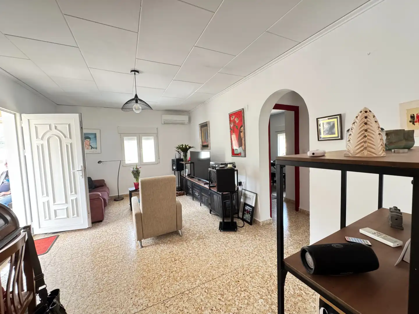 Sala de estar de Casa o chalet en venta en L'Atzúbia con Aire acondicionado, Calefacción y Jardín privado