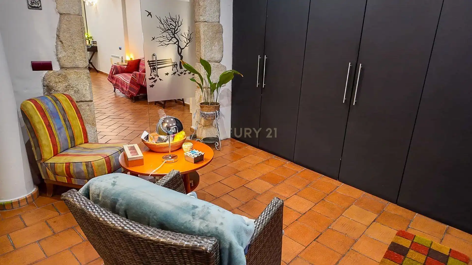 Sala d'estar de Casa adosada en venda en Cáceres amb Aire condicionat, Forn i Rentadora