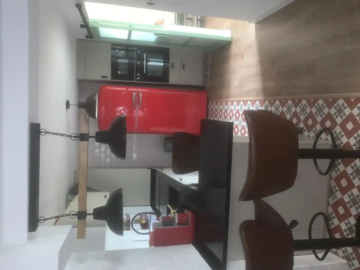 Cuina de Planta baixa per a compartir en Caldes d'Estrac amb Aire condicionat, Parquet i Moblat