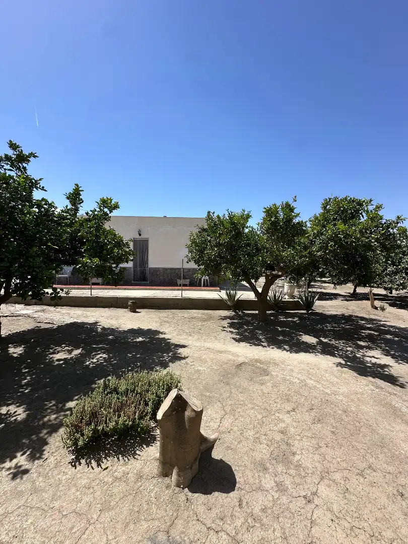 Vista exterior de Casa o xalet en venda en Almería amb Jardí privat, Terrassa i Traster