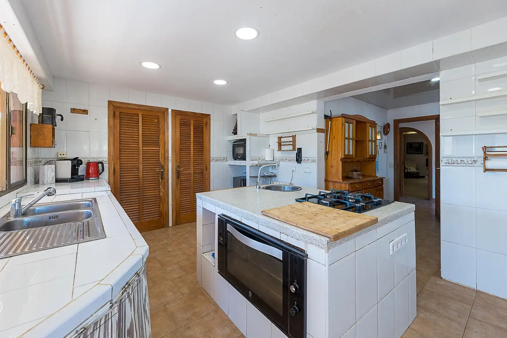 Küche von Country house zum Verkauf in  Palma de Mallorca mit Klimaanlage, Heizung und Privatgarten