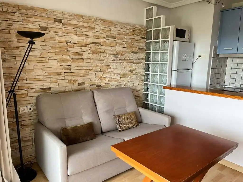 Sala de estar de Piso de alquiler en Roquetas de Mar con Aire acondicionado, Calefacción y Terraza