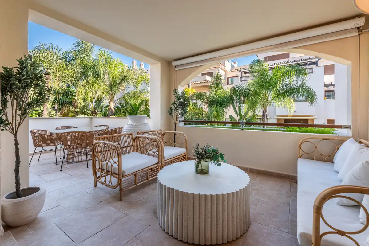 Terraza de Apartamento en venta en Marbella con Aire acondicionado, Terraza y Piscina